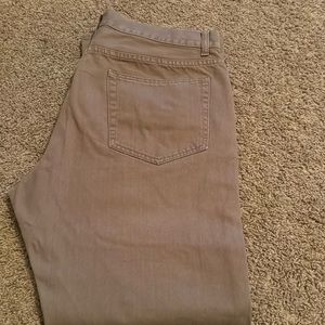 Men’s grey J Crew slim straight jeans